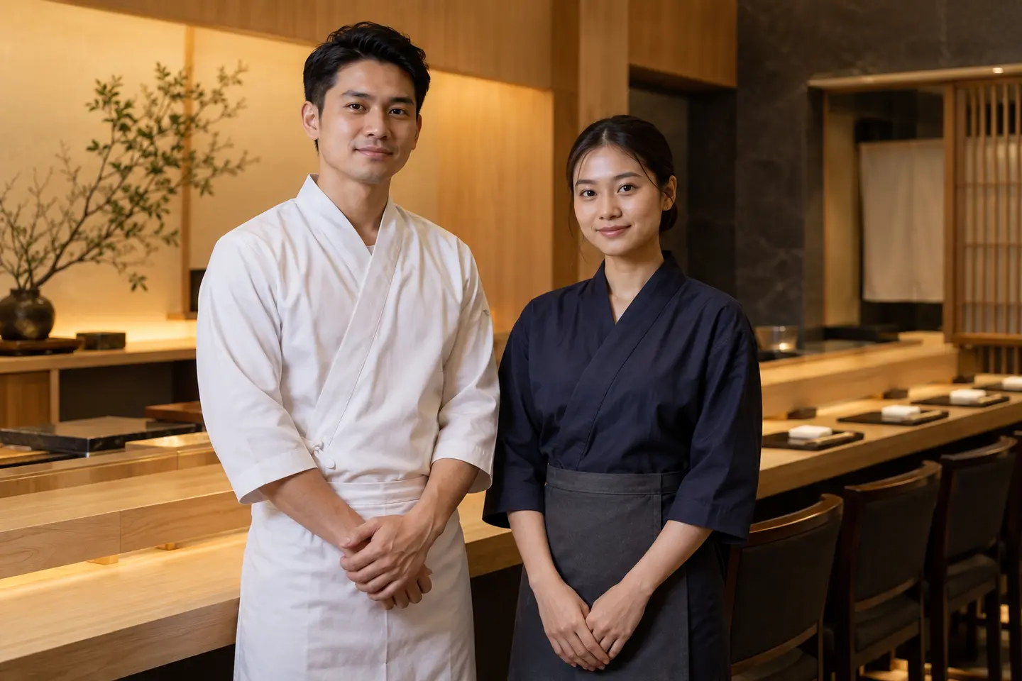 寿司・おまかせ店向け和風ユニフォーム(記事用イメージ)