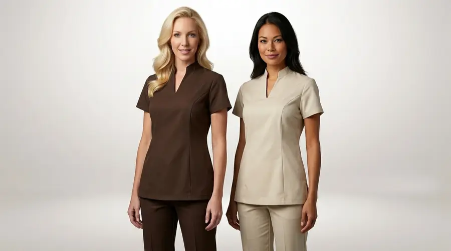 Elite Minimalist Service Tunic (Brown/Khaki)
