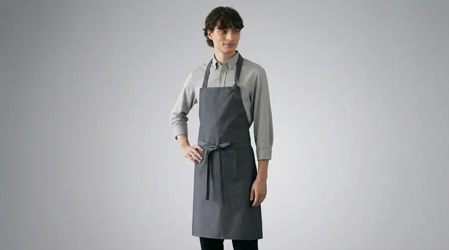 Modern Smoke Grey Professional Canvas Apron