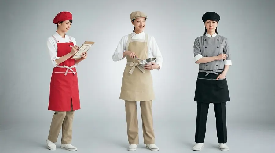 Modern Stripe Accent Professional Apron