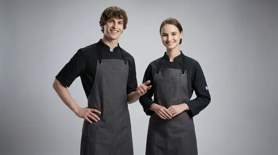 Charcoal Grey Industrial Craft Apron