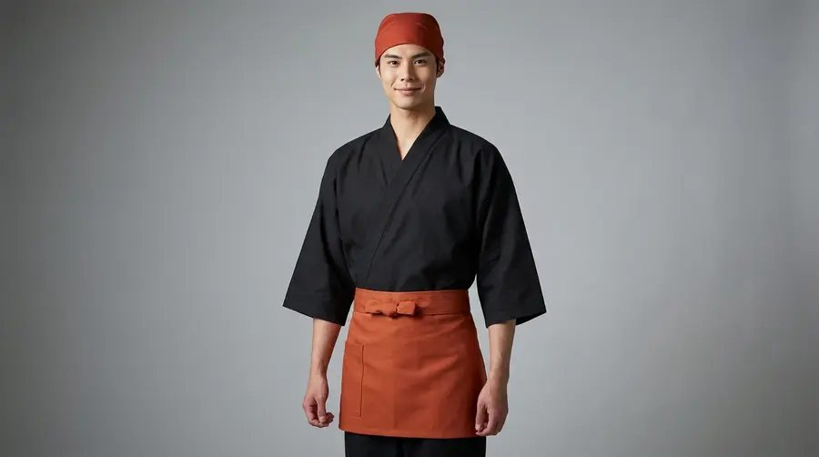 Terracotta Short Waist Utility Apron