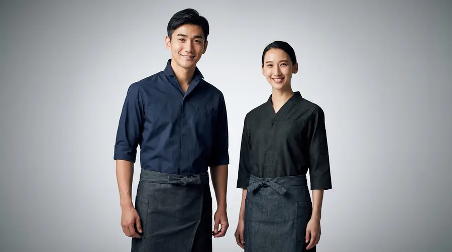 Charcoal Gold Wave Premium Apron