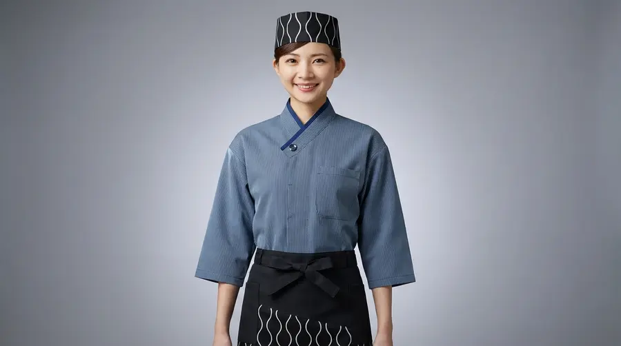 Zen Wave Graphic Modern Apron