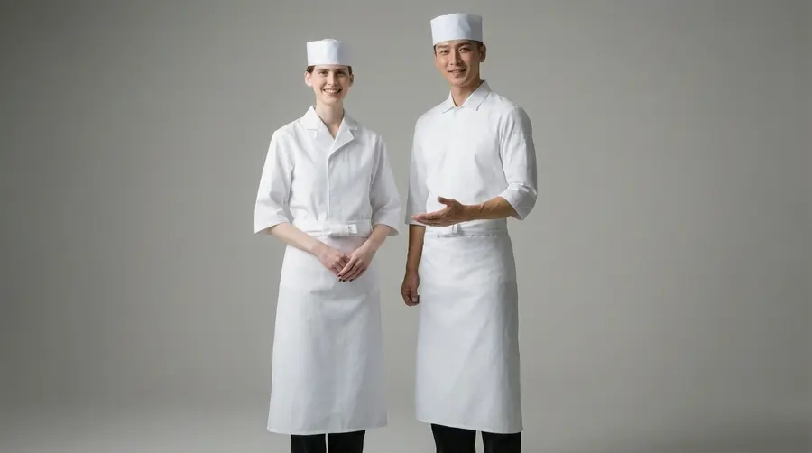 Traditional White Professional Chef Apron