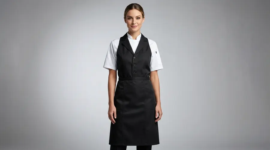 Signature Black Vest-Style Apron