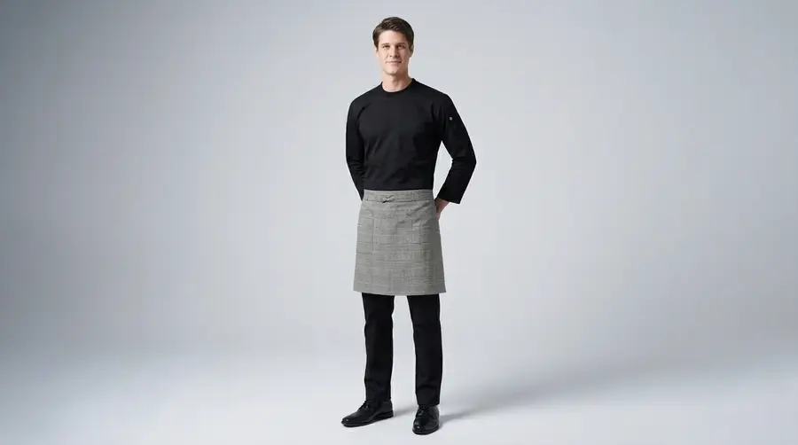 Heritage Glen Check Waist Apron