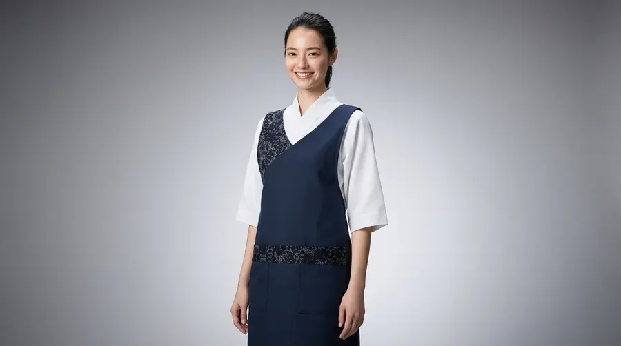 Premium Oriental Floral Service Uniform